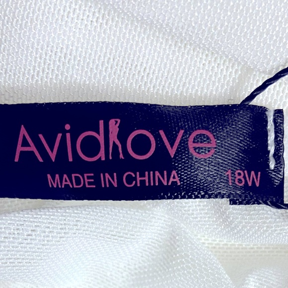 AVIDLOVE Plus Size Babydoll High Waist Teddy Chemise Floral Lace Lingerie Sz 18W - Picture 11 of 11